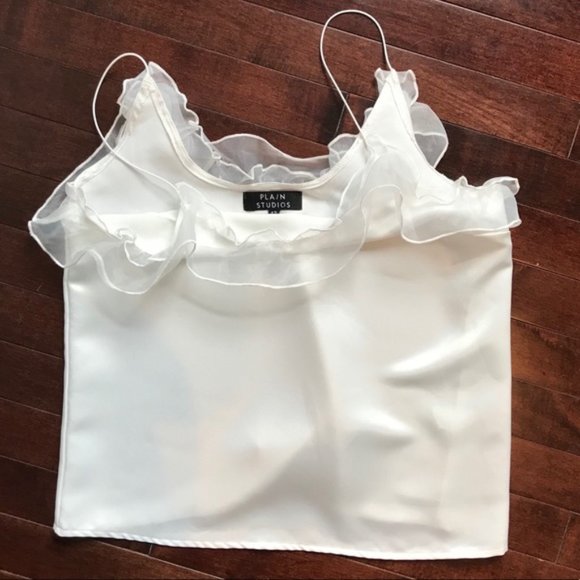 PLA/N STUDIOS Satin Top UK 12 US 6/8 - Picture 3 of 7